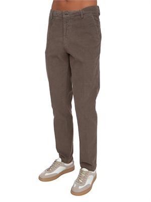 Pantaloni Aviator 301 Trussardi in gabardina tortora in UOMO