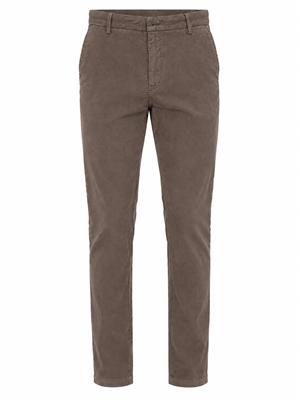 Pantaloni Aviator 301 Trussardi in gabardina tortora in UOMO