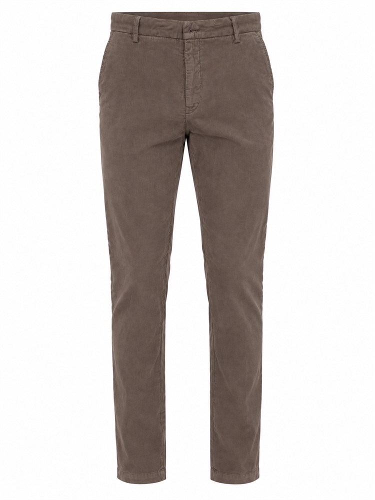 Pantaloni Aviator 301 Trussardi in gabardina tortora