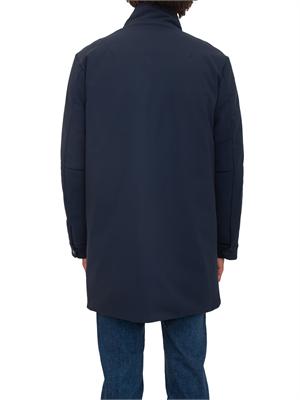 Giaccone Trussardi uomo in nylon waterproof blu in UOMO