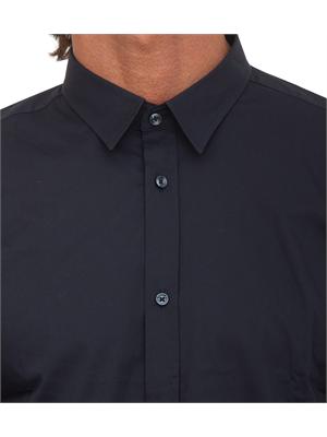 Camicia Antony Morato in popeline di cotone blu in UOMO