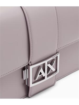 Borsa Armani Exchange ecopelle lilla in DONNA
