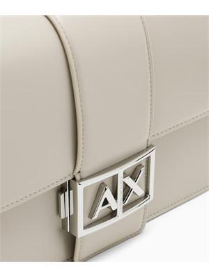 Borsa Armani Exchange ecopelle beige in DONNA