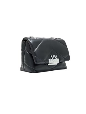 Borsa Armani Exchange donna ecopelle nera in DONNA