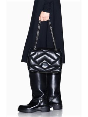 Borsa Armani Exchange in ecopelle nera in DONNA