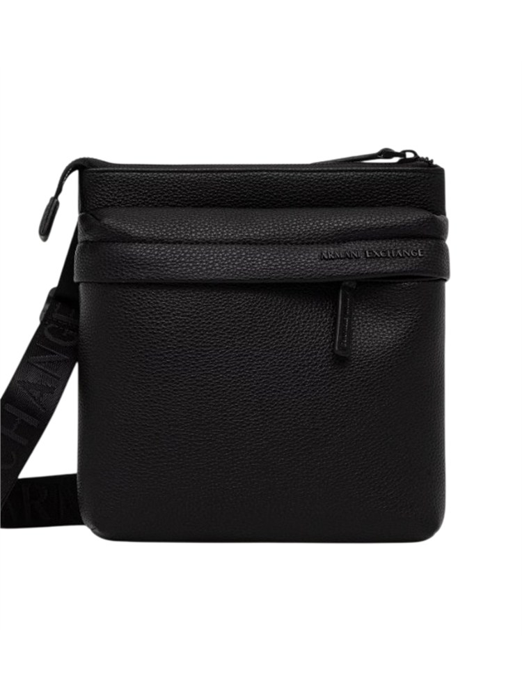 orsello Armani Exchange uomo in ecopelle nera