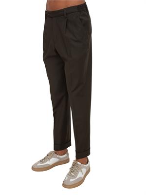 Pantaloni Aiace Galassi misto lana verde in UOMO