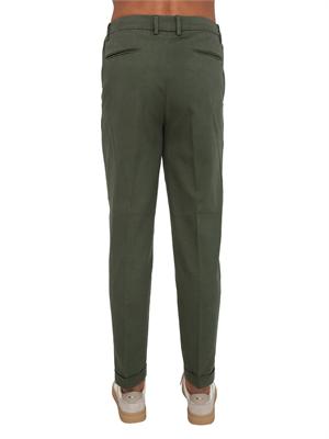 Pantaloni Aiace Galassi misto cotone verdi in UOMO