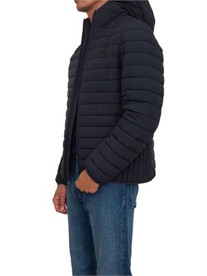 Giubbino Trussardi uomo in nylon crinkle blu in UOMO
