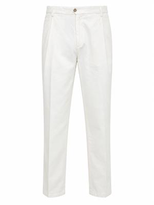 Pantalone Manhattan Briglia 1949 in cotone bianco in UOMO