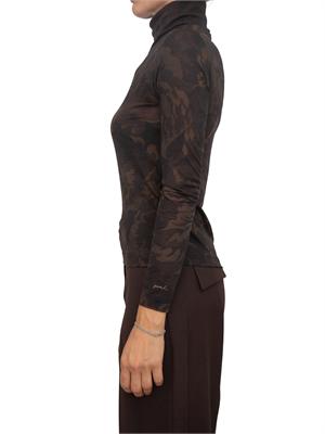 Maglia dolcevita Brendola Pinko in misto lana camouflage in DONNA