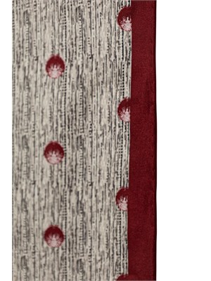 Foulard MMLUGUALE Max Mara MM in seta stampa grigia/bordeaux in DONNA