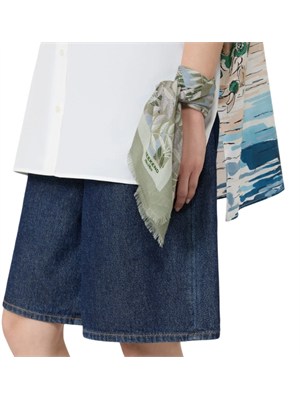 Foulard 50x50 WKACAMICE Max Mara Weekend stampa verde in DONNA