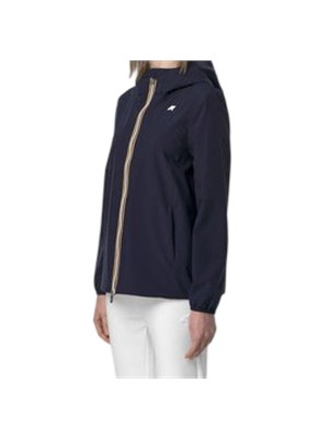 Giubbino Marguerite K-Way donna in tessuto blu in DONNA