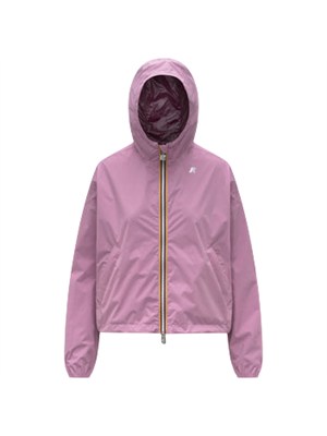 Giubbino reversibile Laurette K-Way donna in tessuto rosa/bordeaux in DONNA