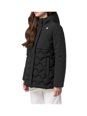 Giubbino imbottito Siphane K-Way donna in tessuto nero in DONNA