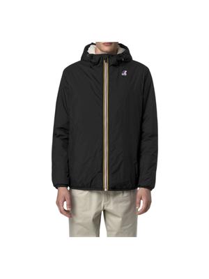 Giubbino Claude K-Way in nylon ripstop nero in UOMO