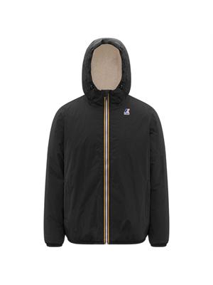 Giubbino Claude K-Way in nylon ripstop nero in UOMO