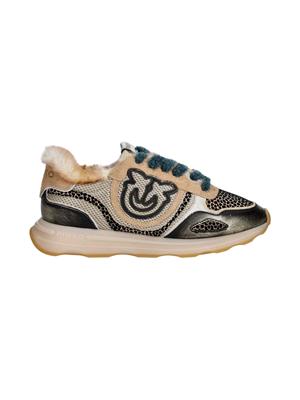 Sneakers animalier Zoe Pinko in pelle e tessuto in DONNA