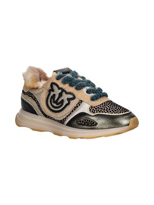 Sneakers animalier Zoe Pinko in pelle e tessuto in DONNA