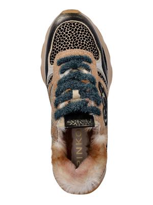 Sneakers animalier Zoe Pinko in pelle e tessuto in DONNA