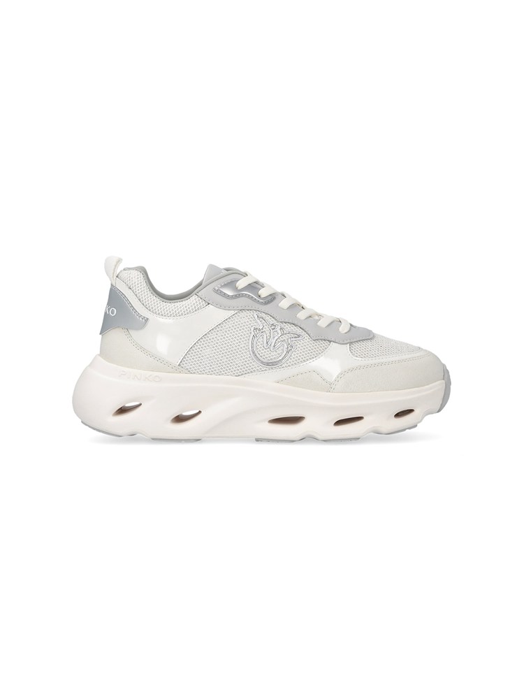 Sneakers bianca Pink09 Pinko in pelle e tessuto