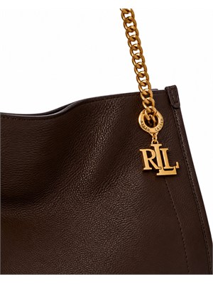 Bradley Lauren Ralph Lauren in pelle marrone in DONNA
