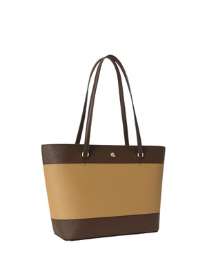 Borsa Karly Lauren Ralph Lauren in pelle marrone in DONNA