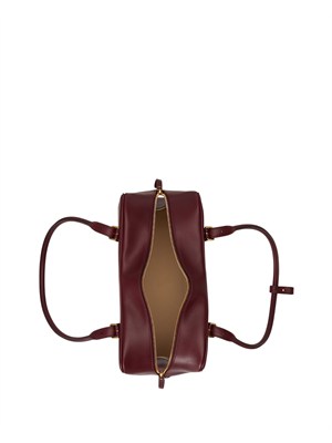 Borsa Marcy Lauren Ralph Lauren in pelle bordeaux in DONNA