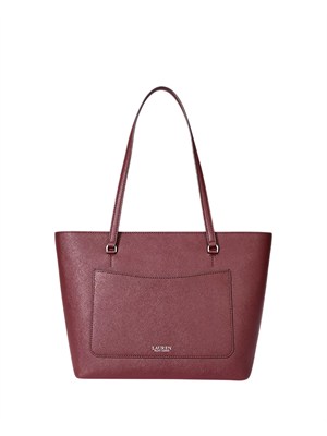 Borsa Karly Lauren Ralph Lauren in pelle bordeaux in DONNA