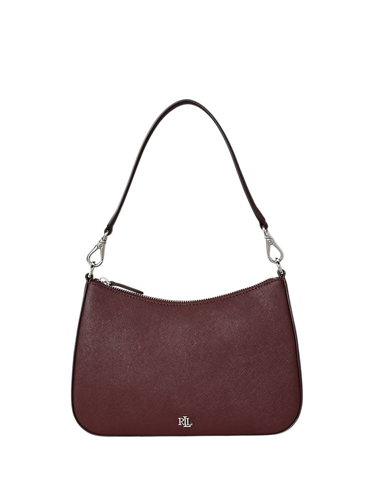 LAUREN RALPH LAUREN Borsa Danni media Laure Ralph Lauren in pelle saffiano bordeaux