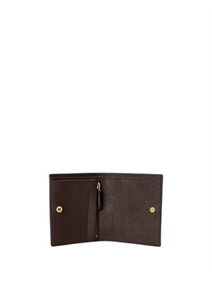 Portafoglio Lauren Ralph Lauren in pelle bicolor beige marrone in DONNA