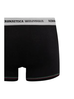 Boxer 2pack Aeronautica Militare in cotone nero in UOMO