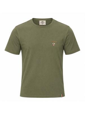 T-shirt verde Aeronautica Militare in cotone in UOMO