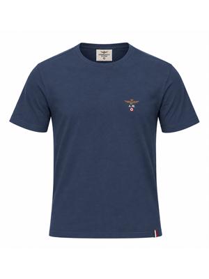 T-shirt blu Aeronautica Militare in cotone in UOMO