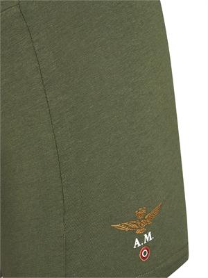 Slip 2 pack Aeronautica Militare in cotone verde in UOMO