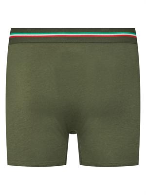 Slip 2 pack Aeronautica Militare in cotone verde in UOMO