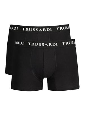Boxer 2pack Trussardi in cotone nero e logo in UOMO