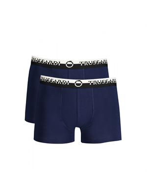 Boxer 2pack Trussardi in cotone blu in UOMO
