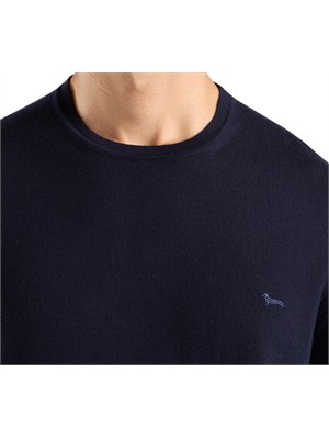 Maglia uomo Harmont & Blaine in lana merino blu in UOMO