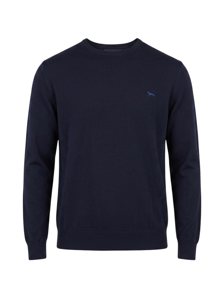 Maglia uomo Harmont & Blaine in lana merino blu