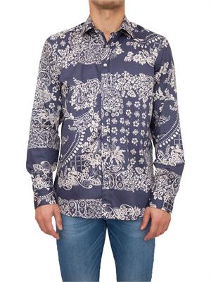 CAMICIA MANICA LUNGA ETRO BLU in UOMO