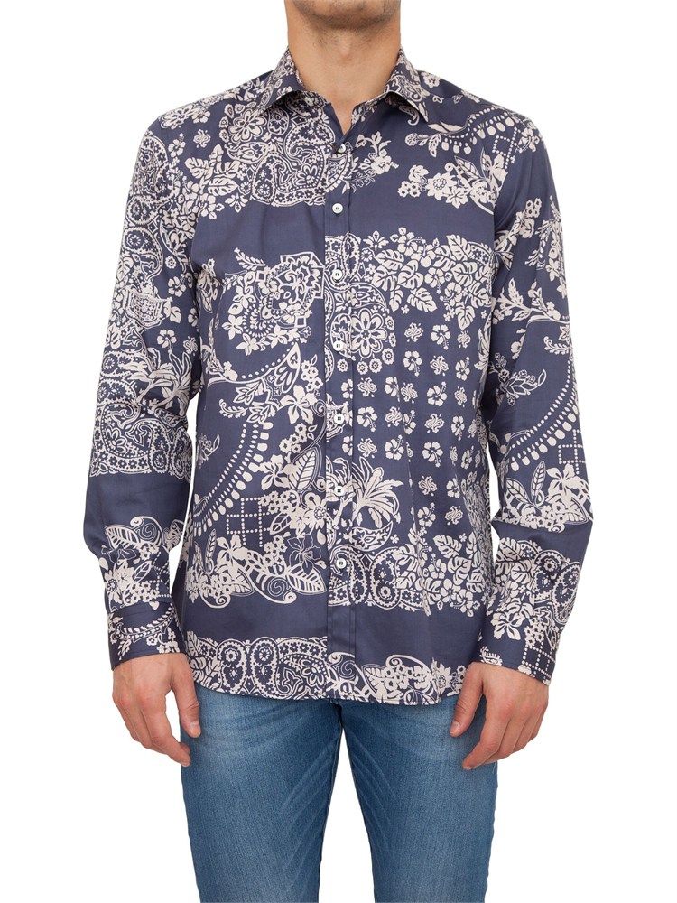 CAMICIA MANICA LUNGA ETRO BLU
