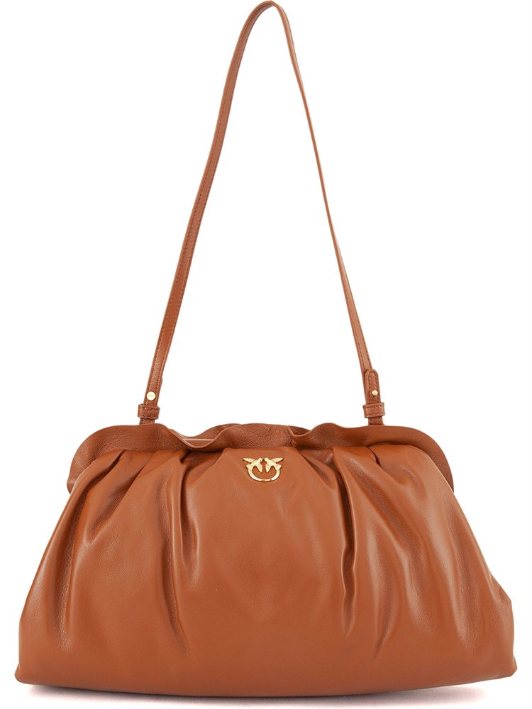 BORSA A SPALLA PINKO CUOIO
