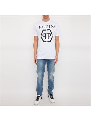 T-SHIRT PHILIPP PLEIN BIANCO in UOMO