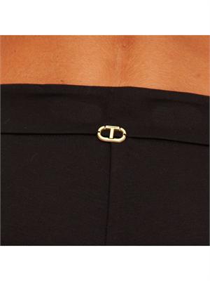 PANTALONE CASUAL TWIN-SET NERO in DONNA