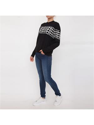 MAGLIA LOVE MOSCHINO NERO in DONNA