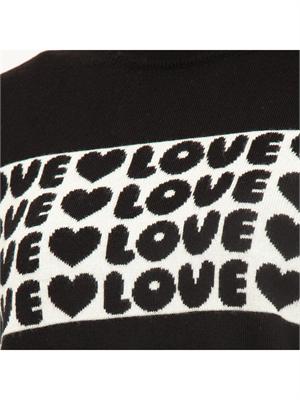 MAGLIA LOVE MOSCHINO NERO in DONNA