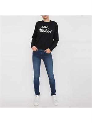 MAGLIA LOVE MOSCHINO NERO in DONNA