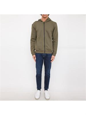 FELPA GUESS JEANS VERDE in UOMO